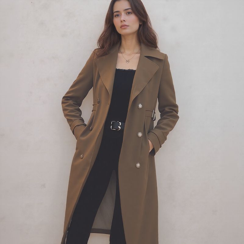 Lady Luxe™ Coat with Velvet Lining / A Refined Classic that Warms with Charm!