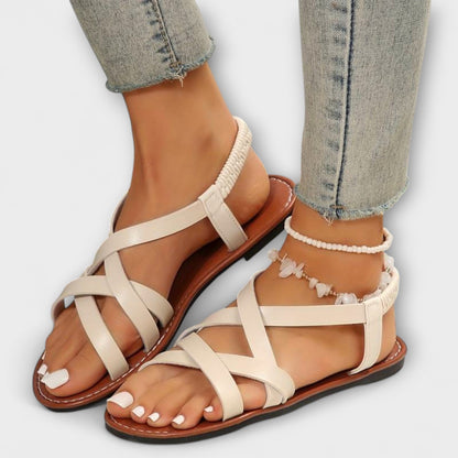 Deborah - Women's Sandals with Light Cross Strap