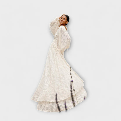 Elsa - Cream Maxi Dress by Allegory