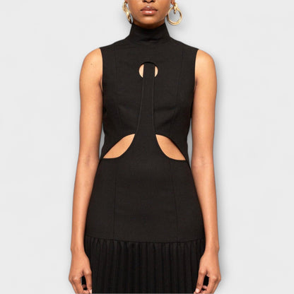 Kristen - Maxi Dress with Pleats and Cutouts