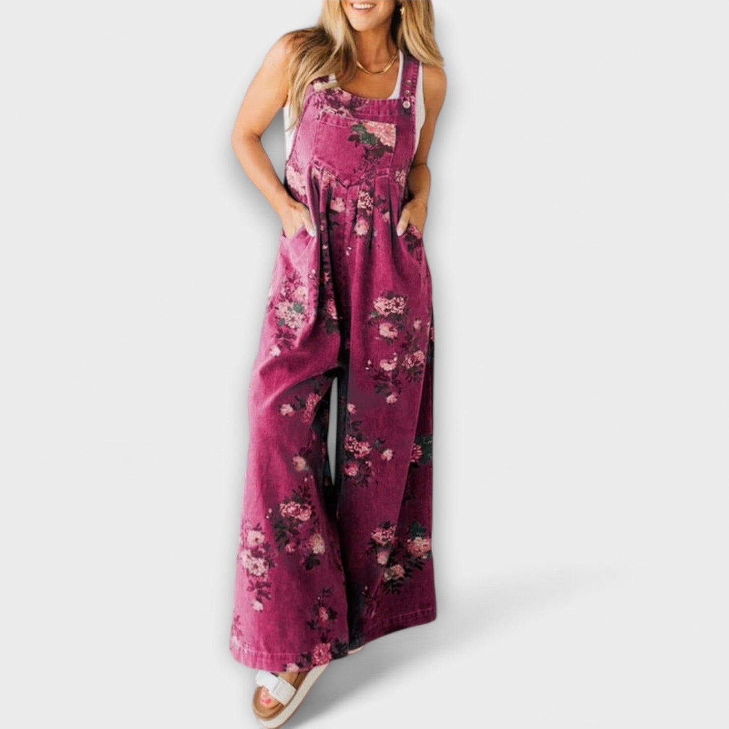 Mirona - Relaxed Fit Denim Overalls