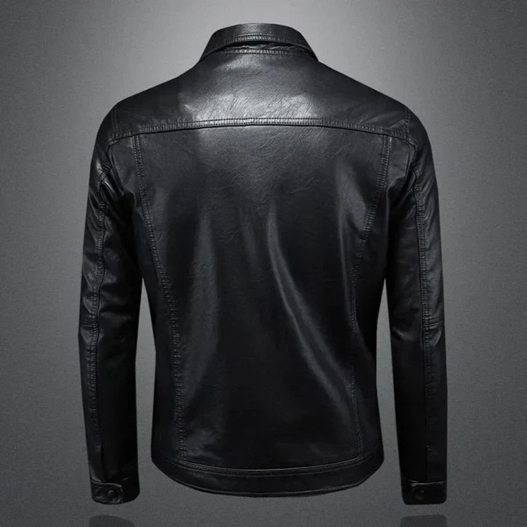 Classic Men’s Faux Leather Jacket