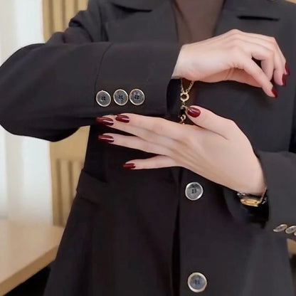 Lady Luxe™ Coat with Velvet Lining / A Refined Classic that Warms with Charm!