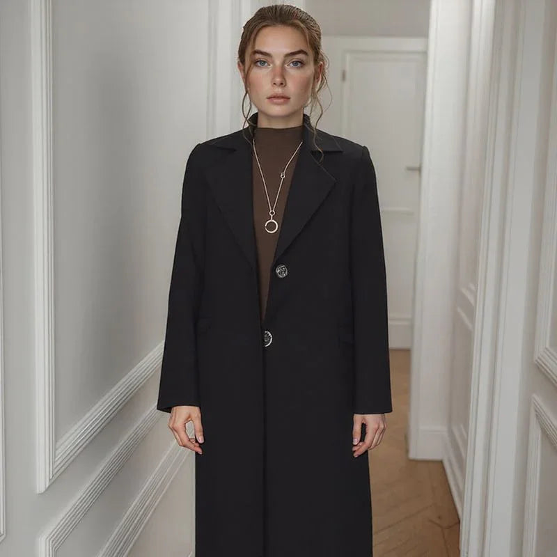 Lady Luxe™ Coat with Velvet Lining / A Refined Classic that Warms with Charm!