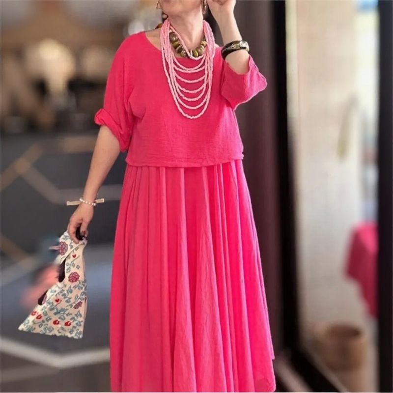 Morocco™ Cotton Linen Set with Layered Style / Two Pieces, Charm that Transcends Borders!