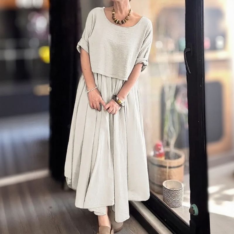 Morocco™ Cotton Linen Set with Layered Style / Two Pieces, Charm that Transcends Borders!