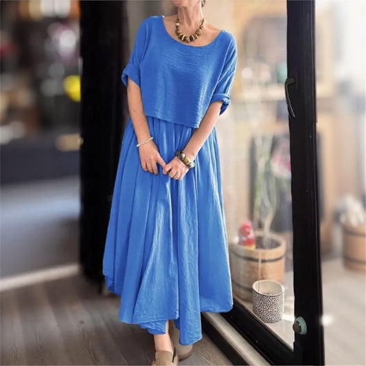 Morocco™ Cotton Linen Set with Layered Style / Two Pieces, Charm that Transcends Borders!